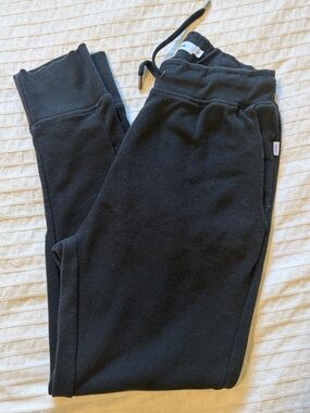 ONIA- size small black waffle-knit jogger pants